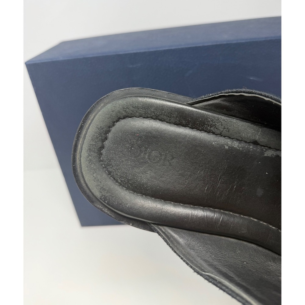 Dior Alias Oblique Jacquard Sandal Black Size 12 US 45 EU - Picture 7 of 9
